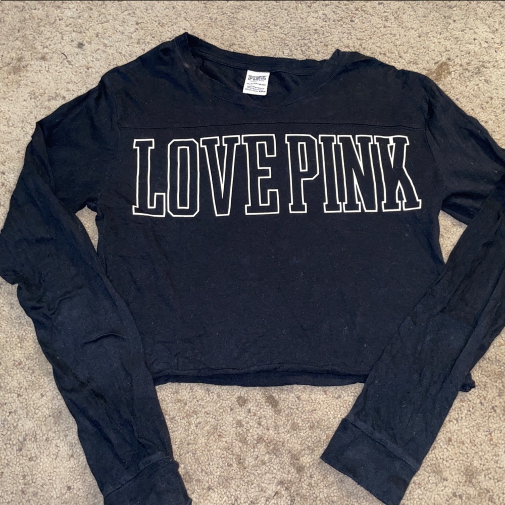 PINK long sleeve crop size xs